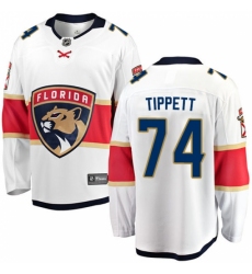 Men's Florida Panthers #74 Owen Tippett Fanatics Branded White Away Breakaway NHL Jersey