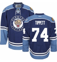 Men's Reebok Florida Panthers #74 Owen Tippett Authentic Navy Blue Third NHL Jersey Men's Reebok Florida Panthers #74 Owen Tippett Authentic Navy Blue Third NHL Jersey