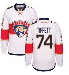 Men's Reebok Florida Panthers #74 Owen Tippett Authentic White Away NHL Jersey