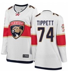 Women's Florida Panthers #74 Owen Tippett Authentic White Away Fanatics Branded Breakaway NHL Jersey Women's Florida Panthers #74 Owen Tippett Authentic White Away Fanatics Branded Breakaway NHL Jersey