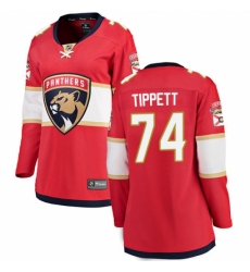 Women's Florida Panthers #74 Owen Tippett Fanatics Branded Red Home Breakaway NHL Jersey