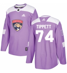 Youth Adidas Florida Panthers #74 Owen Tippett Authentic Purple Fights Cancer Practice NHL Jersey Youth Adidas Florida Panthers #74 Owen Tippett Authentic Purple Fights Cancer Practice NHL Jersey