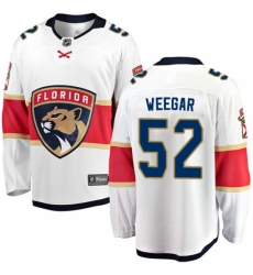Youth Florida Panthers #52 MacKenzie Weegar Fanatics Branded White Away Breakaway NHL Jersey