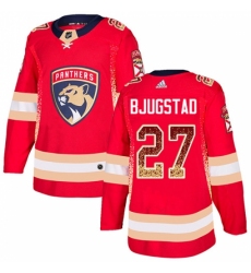 Men's Adidas Florida Panthers #27 Nick Bjugstad Authentic Red Drift Fashion NHL Jersey