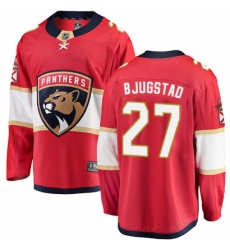 Men's Florida Panthers #27 Nick Bjugstad Fanatics Branded Red Home Breakaway NHL Jersey