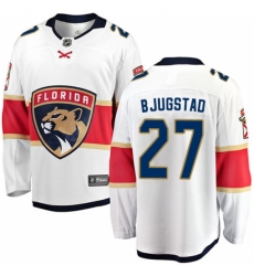 Youth Florida Panthers #27 Nick Bjugstad Fanatics Branded White Away Breakaway NHL Jersey