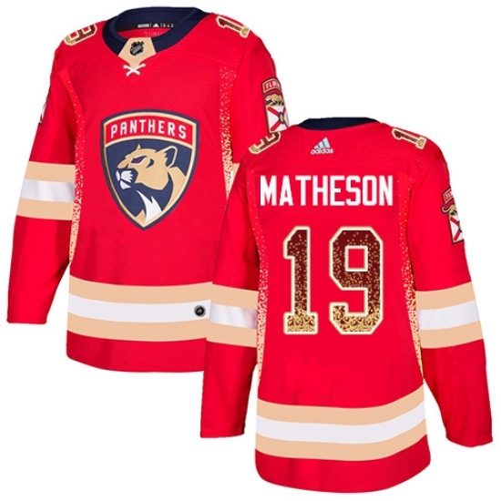 Men's Adidas Florida Panthers #19 Michael Matheson Authentic Red Drift Fashion NHL Jersey Men's Adidas Florida Panthers #19 Michael Matheson Authentic Red Drift Fashion NHL Jersey