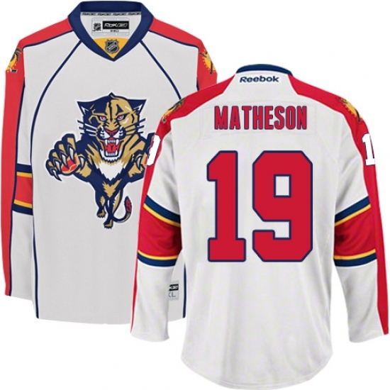 Women's Reebok Florida Panthers #19 Michael Matheson Authentic White Away NHL Jersey Women's Reebok Florida Panthers #19 Michael Matheson Authentic White Away NHL Jersey
