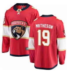Youth Florida Panthers #19 Michael Matheson Fanatics Branded Red Home Breakaway NHL Jersey