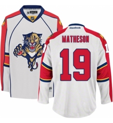 Youth Reebok Florida Panthers #19 Michael Matheson Authentic White Away NHL Jersey