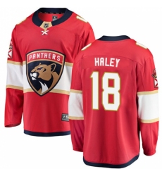 Youth Florida Panthers #18 Micheal Haley Fanatics Branded Red Home Breakaway NHL Jersey
