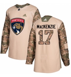 Men's Adidas Florida Panthers #17 Derek MacKenzie Authentic Camo Veterans Day Practice NHL Jersey