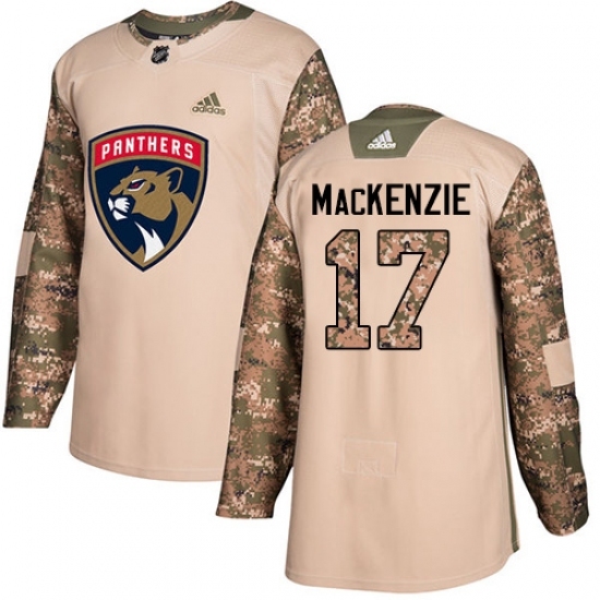 Men's Adidas Florida Panthers #17 Derek MacKenzie Authentic Camo Veterans Day Practice NHL Jersey Men's Adidas Florida Panthers #17 Derek MacKenzie Authentic Camo Veterans Day Practice NHL Jersey