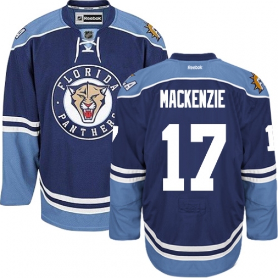 Men's Reebok Florida Panthers #17 Derek MacKenzie Authentic Navy Blue Third NHL Jersey Men's Reebok Florida Panthers #17 Derek MacKenzie Authentic Navy Blue Third NHL Jersey