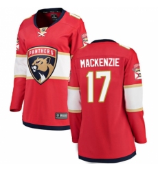 Women's Florida Panthers #17 Derek MacKenzie Fanatics Branded Red Home Breakaway NHL Jersey Women's Florida Panthers #17 Derek MacKenzie Fanatics Branded Red Home Breakaway NHL Jersey