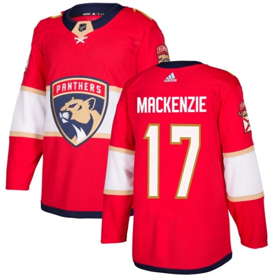 Youth Adidas Florida Panthers #17 Derek MacKenzie Authentic Red Home NHL Jersey Youth Adidas Florida Panthers #17 Derek MacKenzie Authentic Red Home NHL Jersey