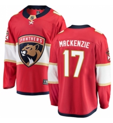 Youth Florida Panthers #17 Derek MacKenzie Fanatics Branded Red Home Breakaway NHL Jersey