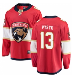 Men's Florida Panthers #13 Mark Pysyk Fanatics Branded Red Home Breakaway NHL Jersey
