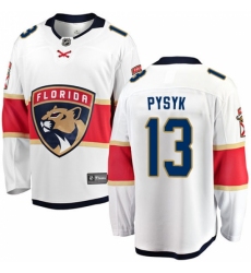Men's Florida Panthers #13 Mark Pysyk Fanatics Branded White Away Breakaway NHL Jersey Men's Florida Panthers #13 Mark Pysyk Fanatics Branded White Away Breakaway NHL Jersey