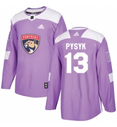 Youth Adidas Florida Panthers #13 Mark Pysyk Authentic Purple Fights Cancer Practice NHL Jersey Youth Adidas Florida Panthers #13 Mark Pysyk Authentic Purple Fights Cancer Practice NHL Jersey
