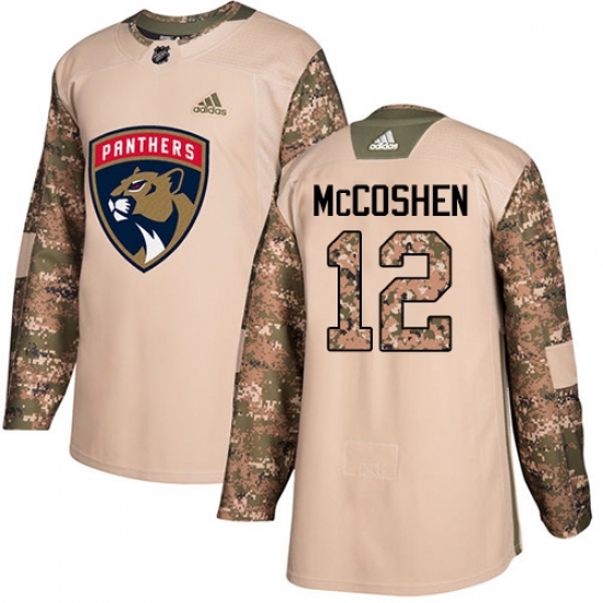 Men's Adidas Florida Panthers #12 Ian McCoshen Authentic Camo Veterans Day Practice NHL Jersey Men's Adidas Florida Panthers #12 Ian McCoshen Authentic Camo Veterans Day Practice NHL Jersey