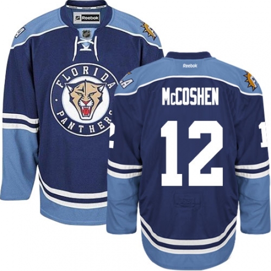 Men's Reebok Florida Panthers #12 Ian McCoshen Authentic Navy Blue Third NHL Jersey Men's Reebok Florida Panthers #12 Ian McCoshen Authentic Navy Blue Third NHL Jersey