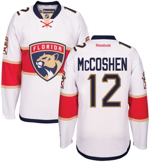 Men's Reebok Florida Panthers #12 Ian McCoshen Authentic White Away NHL Jersey Men's Reebok Florida Panthers #12 Ian McCoshen Authentic White Away NHL Jersey