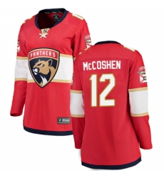 Women's Florida Panthers #12 Ian McCoshen Fanatics Branded Red Home Breakaway NHL Jersey