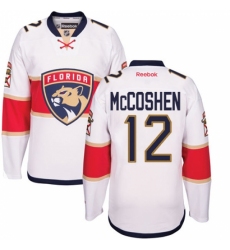 Women's Reebok Florida Panthers #12 Ian McCoshen Authentic White Away NHL Jersey