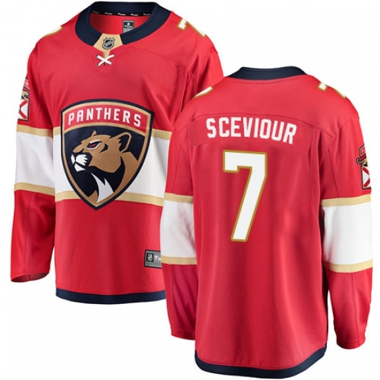 Men's Florida Panthers #7 Colton Sceviour Fanatics Branded Red Home Breakaway NHL Jersey Men's Florida Panthers #7 Colton Sceviour Fanatics Branded Red Home Breakaway NHL Jersey