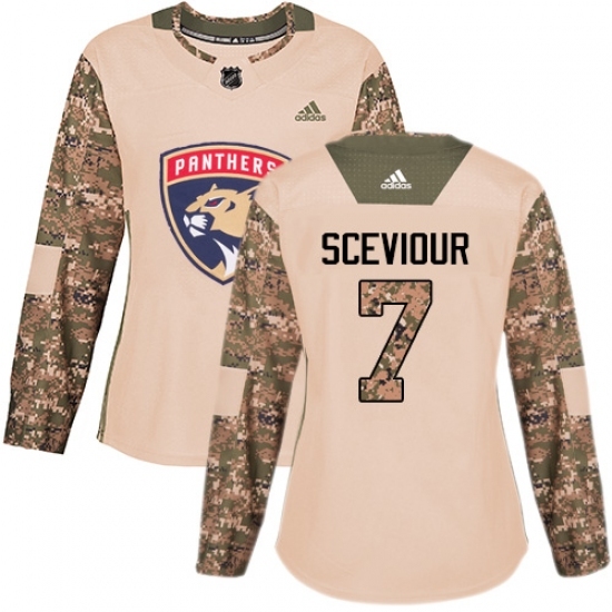 Women's Adidas Florida Panthers #7 Colton Sceviour Authentic Camo Veterans Day Practice NHL Jersey Women's Adidas Florida Panthers #7 Colton Sceviour Authentic Camo Veterans Day Practice NHL Jersey
