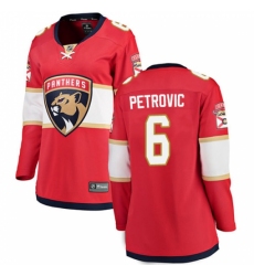 Women's Florida Panthers #6 Alex Petrovic Fanatics Branded Red Home Breakaway NHL Jersey