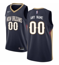 Men's New Orleans Pelicans Nike Navy Swingman Custom Jersey - Icon Edition