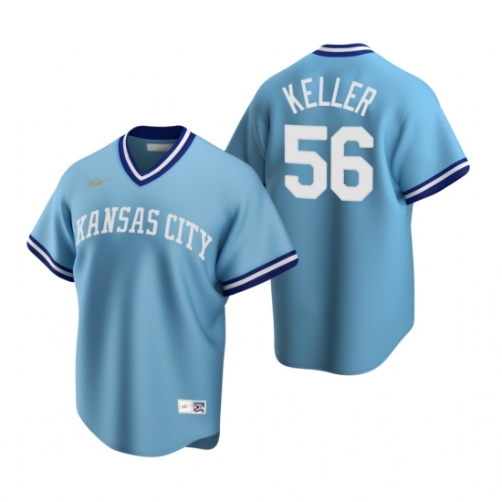 Men's Nike Kansas City Royals #56 Brad Keller Light Blue Cooperstown Collection Road Stitched Baseball Jersey Men's Nike Kansas City Royals #56 Brad Keller Light Blue Cooperstown Collection Road Stitched Baseball Jersey