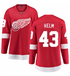 Women's Detroit Red Wings #43 Darren Helm Fanatics Branded Red Home Breakaway NHL Jersey