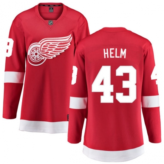 Women's Detroit Red Wings #43 Darren Helm Fanatics Branded Red Home Breakaway NHL Jersey Women's Detroit Red Wings #43 Darren Helm Fanatics Branded Red Home Breakaway NHL Jersey