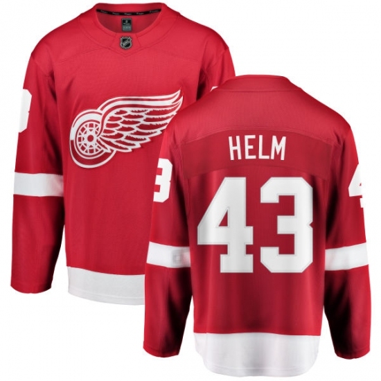 Youth Detroit Red Wings #43 Darren Helm Fanatics Branded Red Home Breakaway NHL Jersey Youth Detroit Red Wings #43 Darren Helm Fanatics Branded Red Home Breakaway NHL Jersey