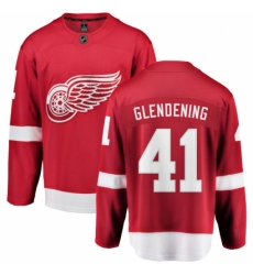 Youth Detroit Red Wings #41 Luke Glendening Fanatics Branded Red Home Breakaway NHL Jersey