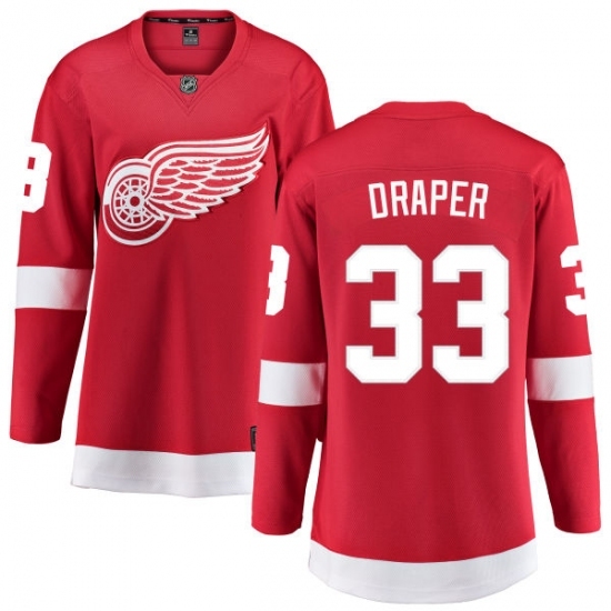 Women's Detroit Red Wings #33 Kris Draper Fanatics Branded Red Home Breakaway NHL Jersey Women's Detroit Red Wings #33 Kris Draper Fanatics Branded Red Home Breakaway NHL Jersey