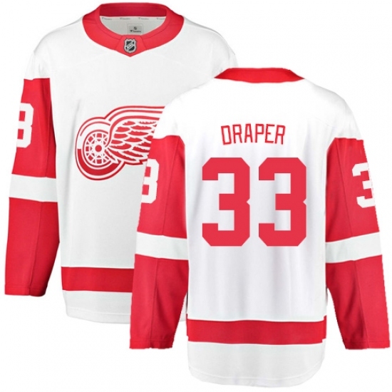 Youth Detroit Red Wings #33 Kris Draper Fanatics Branded White Away Breakaway NHL Jersey Youth Detroit Red Wings #33 Kris Draper Fanatics Branded White Away Breakaway NHL Jersey