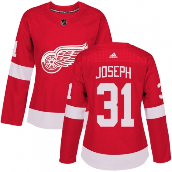 Women's Adidas Detroit Red Wings #31 Curtis Joseph Authentic Red Home NHL Jersey Women's Adidas Detroit Red Wings #31 Curtis Joseph Authentic Red Home NHL Jersey
