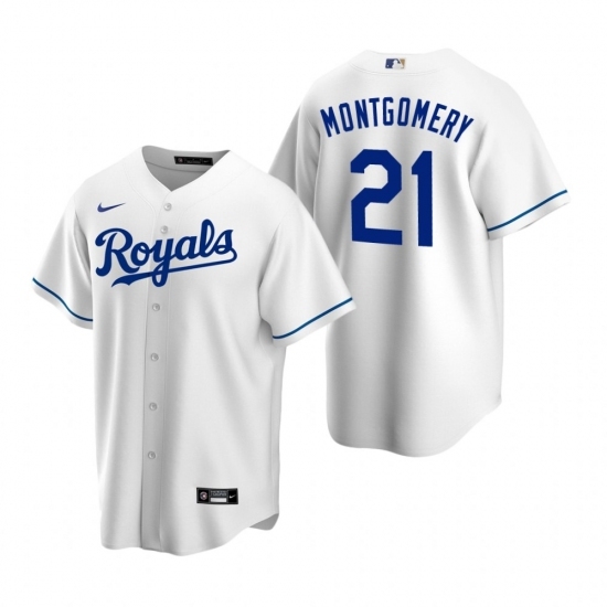 Men's Nike Kansas City Royals #21 Mike Montgomery White Home Stitched Baseball Jersey Men's Nike Kansas City Royals #21 Mike Montgomery White Home Stitched Baseball Jersey
