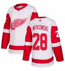 Women's Adidas Detroit Red Wings #28 Luke Witkowski Authentic White Away NHL Jersey Women's Adidas Detroit Red Wings #28 Luke Witkowski Authentic White Away NHL Jersey