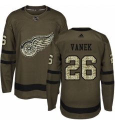Men's Adidas Detroit Red Wings #26 Thomas Vanek Authentic Green Salute to Service NHL Jersey Men's Adidas Detroit Red Wings #26 Thomas Vanek Authentic Green Salute to Service NHL Jersey