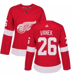 Women's Adidas Detroit Red Wings #26 Thomas Vanek Authentic Red Home NHL Jersey Women's Adidas Detroit Red Wings #26 Thomas Vanek Authentic Red Home NHL Jersey