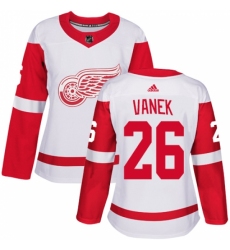 Women's Adidas Detroit Red Wings #26 Thomas Vanek Authentic White Away NHL Jersey Women's Adidas Detroit Red Wings #26 Thomas Vanek Authentic White Away NHL Jersey