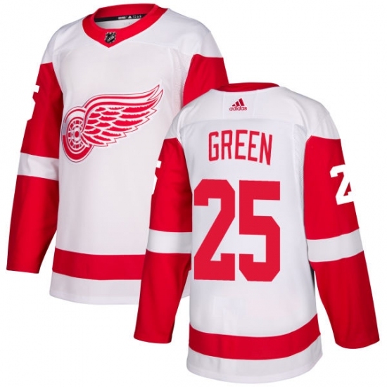 Youth Adidas Detroit Red Wings #25 Mike Green Authentic White Away NHL Jersey Youth Adidas Detroit Red Wings #25 Mike Green Authentic White Away NHL Jersey