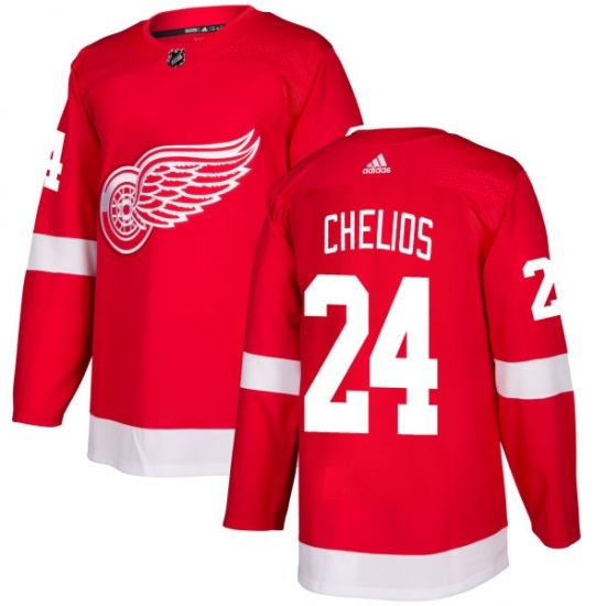 Youth Adidas Detroit Red Wings #24 Chris Chelios Authentic Red Home NHL Jersey Youth Adidas Detroit Red Wings #24 Chris Chelios Authentic Red Home NHL Jersey