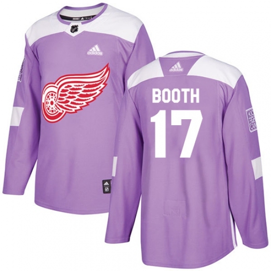 Men's Adidas Detroit Red Wings #17 David Booth Authentic Purple Fights Cancer Practice NHL Jersey Men's Adidas Detroit Red Wings #17 David Booth Authentic Purple Fights Cancer Practice NHL Jersey