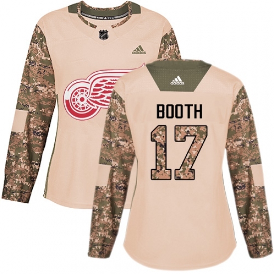 Women's Adidas Detroit Red Wings #17 David Booth Authentic Camo Veterans Day Practice NHL Jersey Women's Adidas Detroit Red Wings #17 David Booth Authentic Camo Veterans Day Practice NHL Jersey